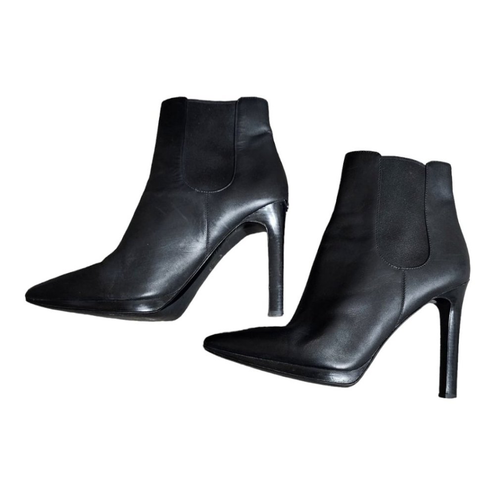 Pointed-Toe Stiletto Ankle Boots - Picture 2 of 9